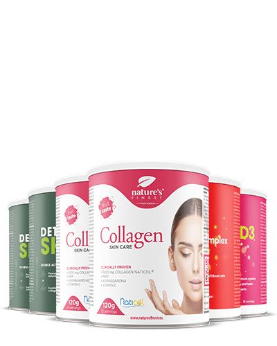 2x Kolagen SkinCare + 2x Detox Skin + Železo + Vitamin D3 + Vitamin C GRATIS